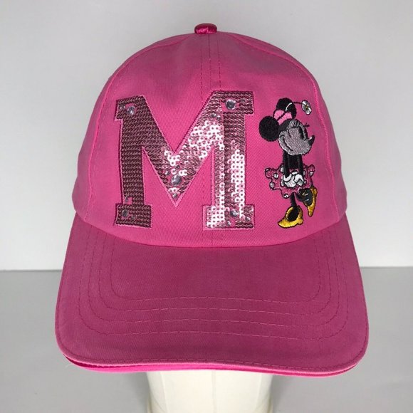 Disney Parks Authentic Other - Disney Minnie Mouse Pink Sequin Girls Adjustable Hat